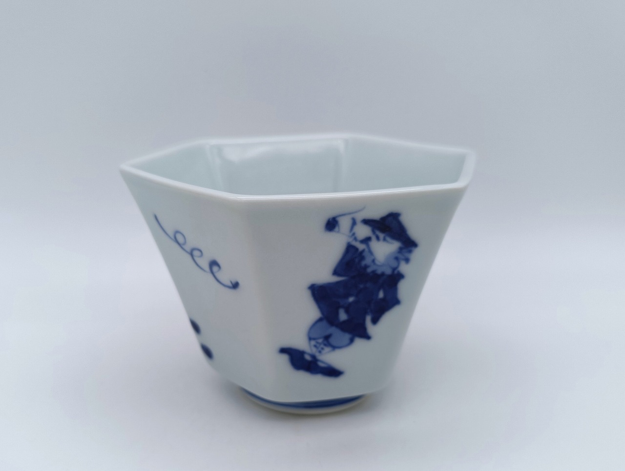 異人づくし　六角小付　しん窯青花　限定商品