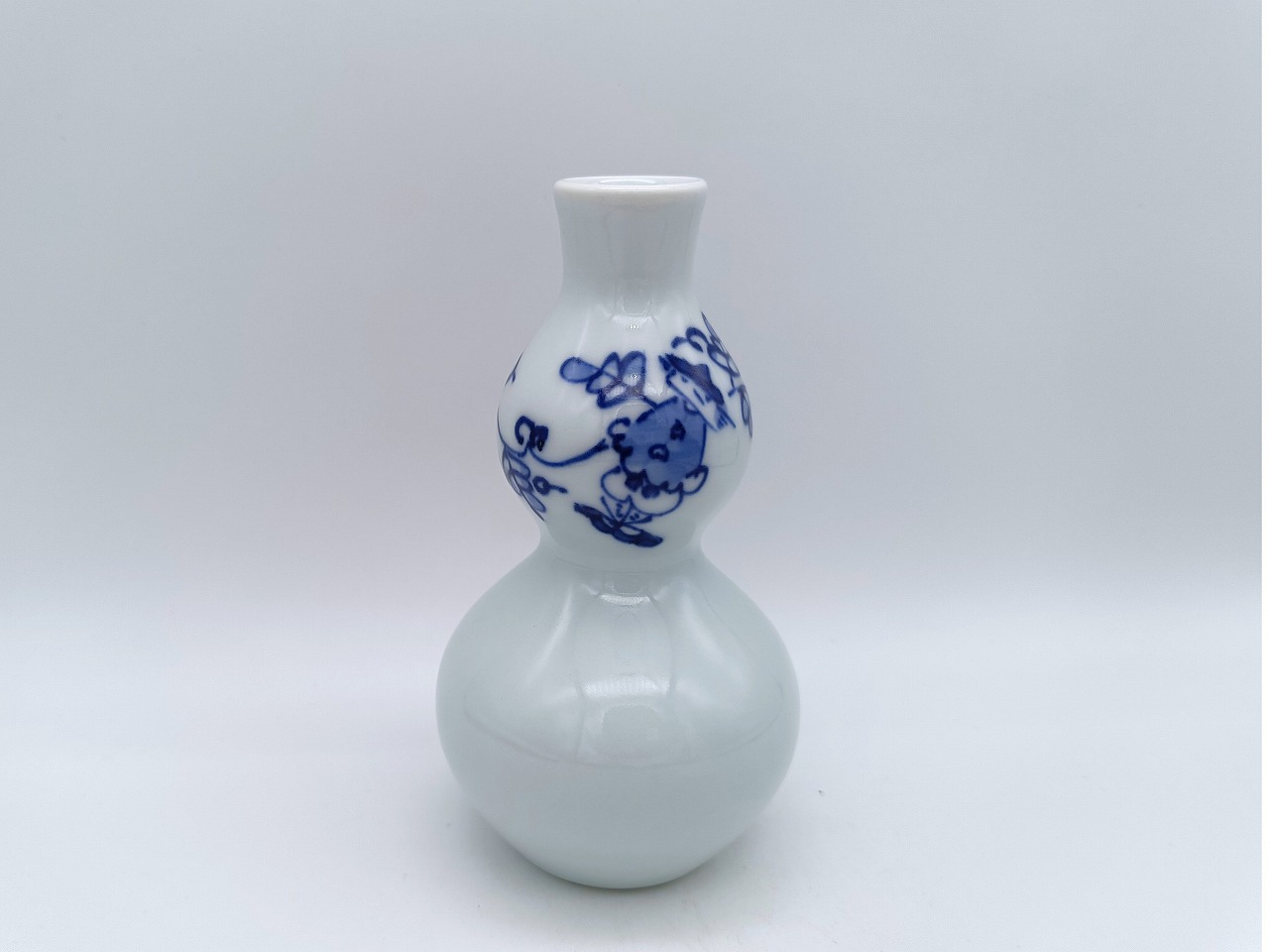 唐草異人　ひさご型徳利　しん窯青花　限定商品