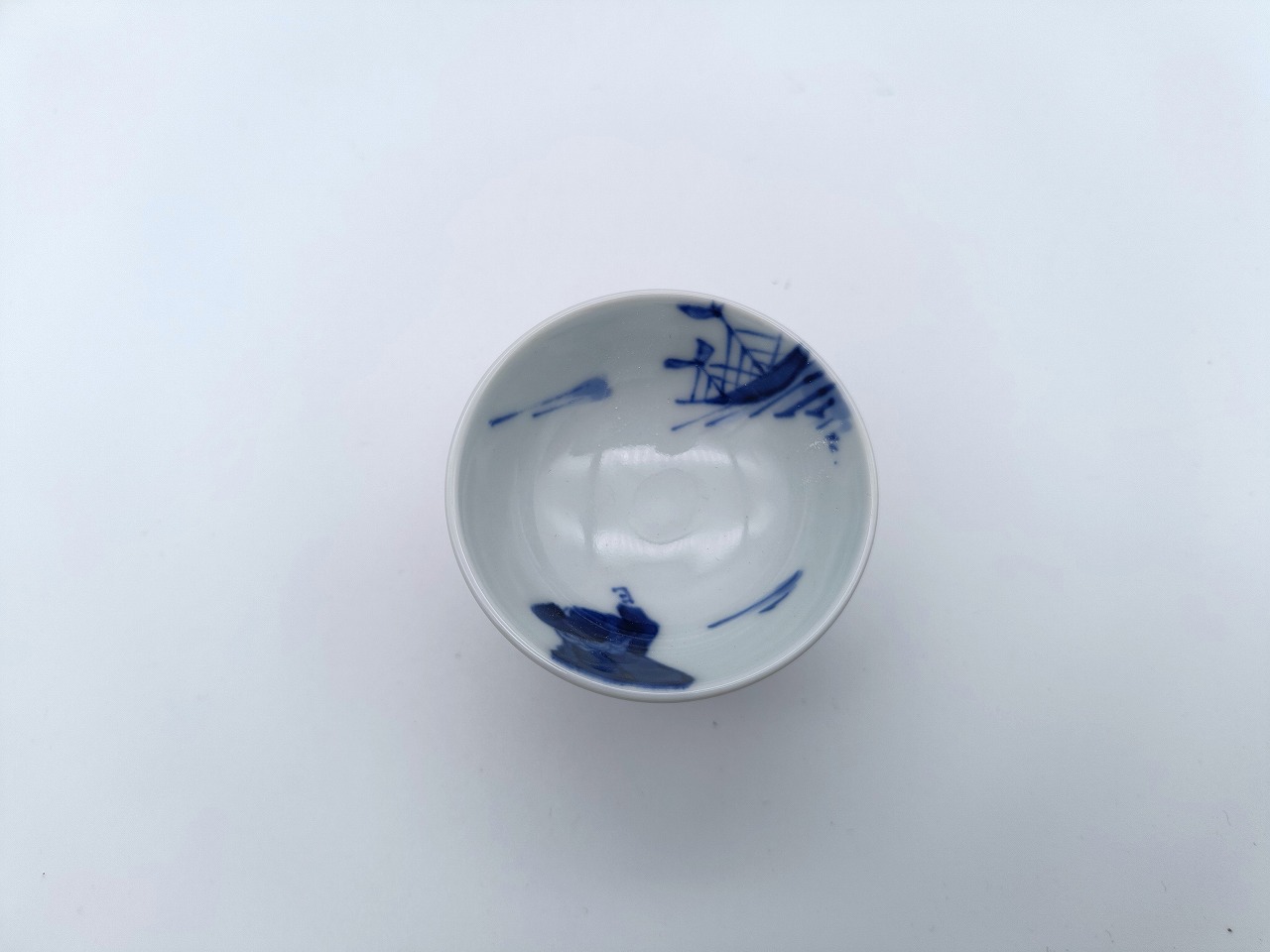 カール紅毛人_高台盃　しん窯青花　限定商品