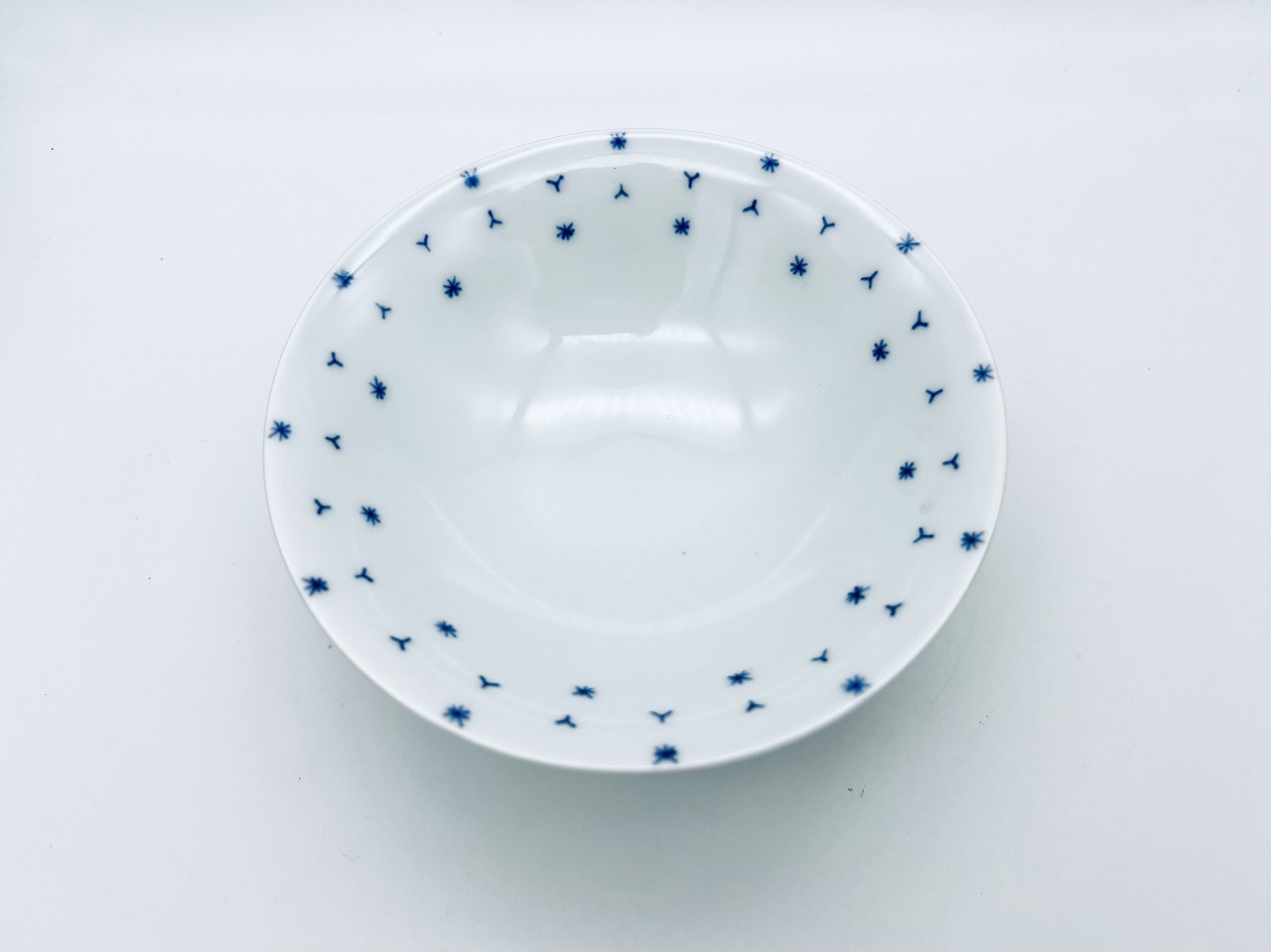 (青)くずし麻の葉反高台鉢