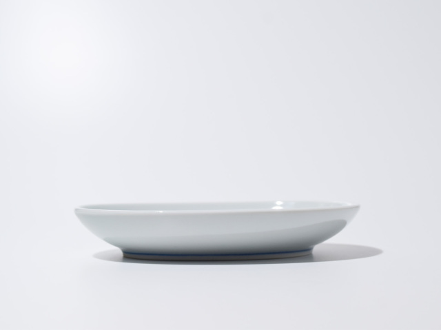 南蛮人音小判皿 サックス しん窯青花 