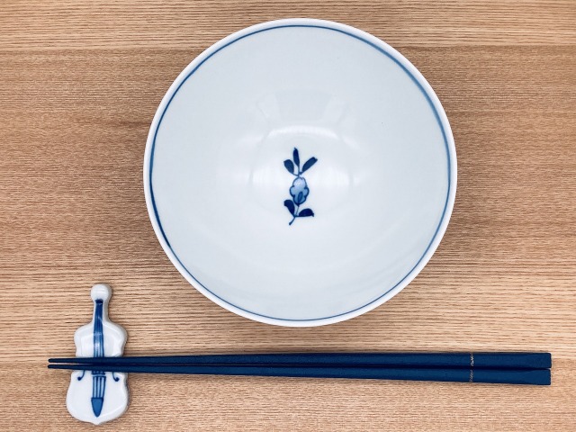 草花異人4.3寸浅飯碗