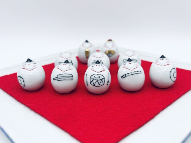 １０人豆びな人形揃い