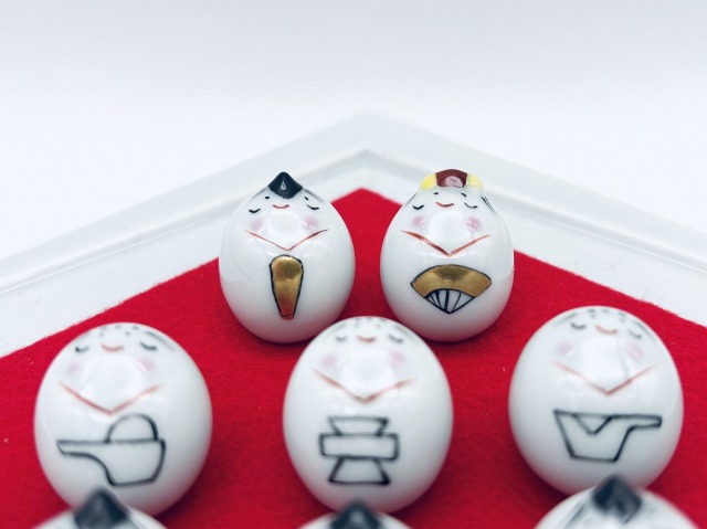 １０人豆びな人形揃い