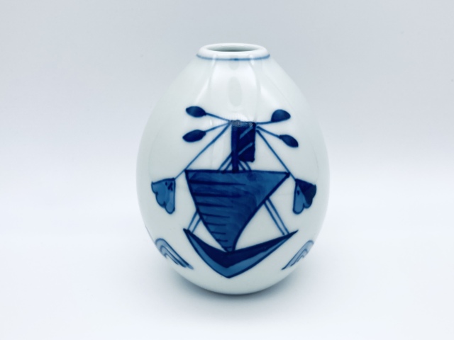 帆船雫型ミニ一輪差し