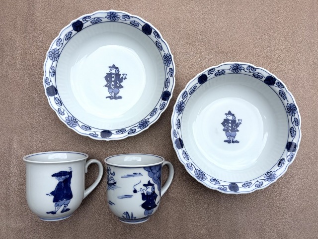 【限定5セット】2026年 福袋 しん窯青花　ペアで揃えるお買い得の器４点セット　1-B