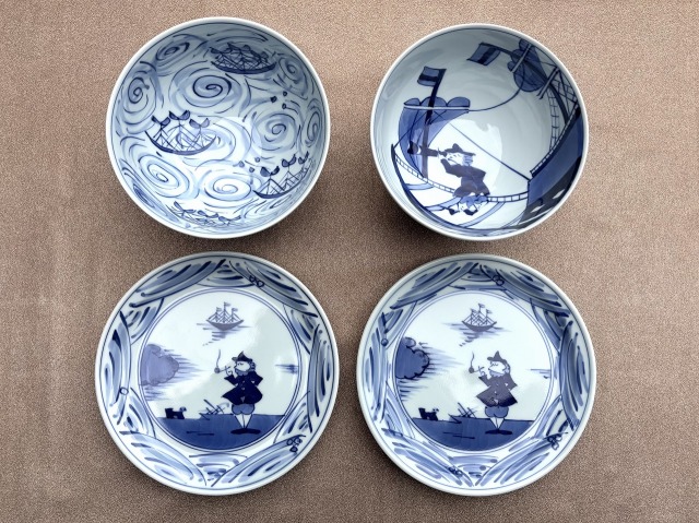 【限定5セット】2026年 福袋 しん窯青花　ペアで揃えるお買い得の器４点セット　1-E