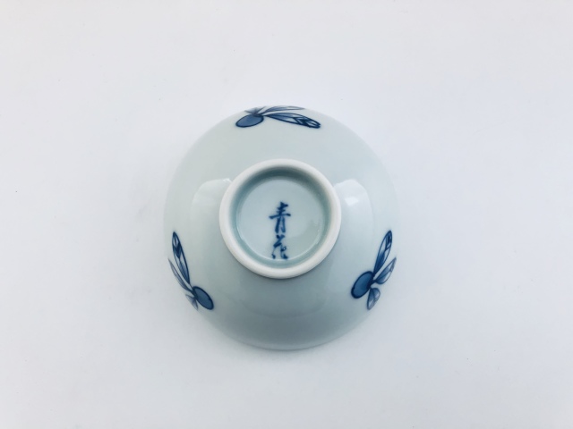 奴だこ 3.5寸丸飯碗 しん窯青花