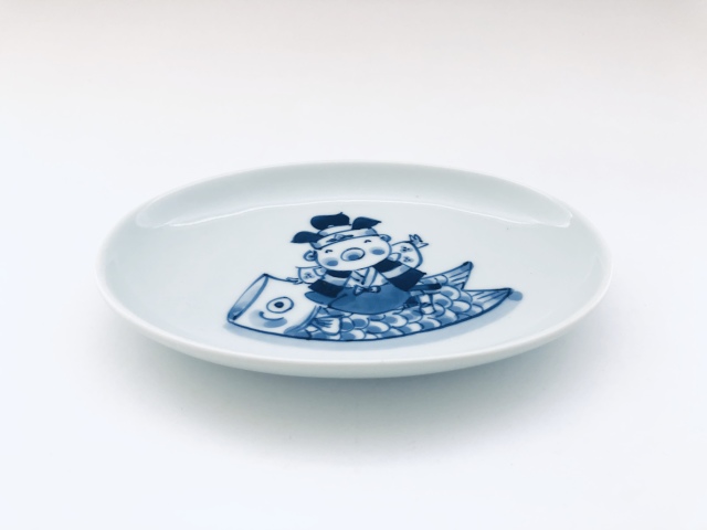 元代　青花麒麟文大皿 景徳鎮 青花麒麟文大皿 【商品番号m-so003】