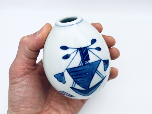 帆船雫型ミニ一輪差し