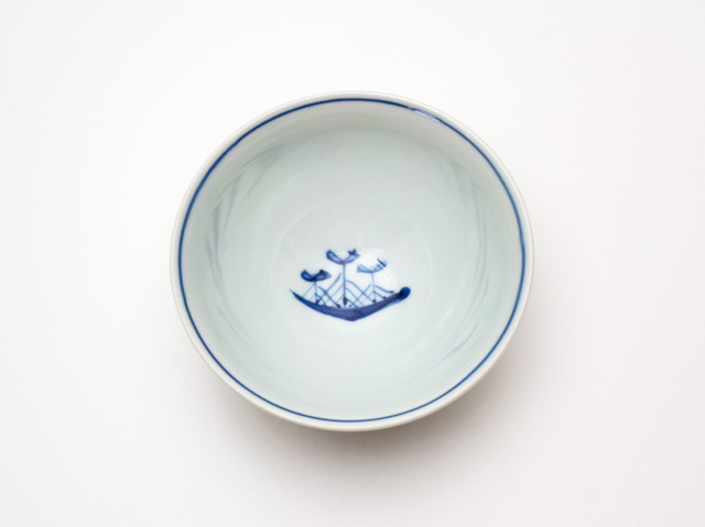 異人づくし 3.5寸反飯碗