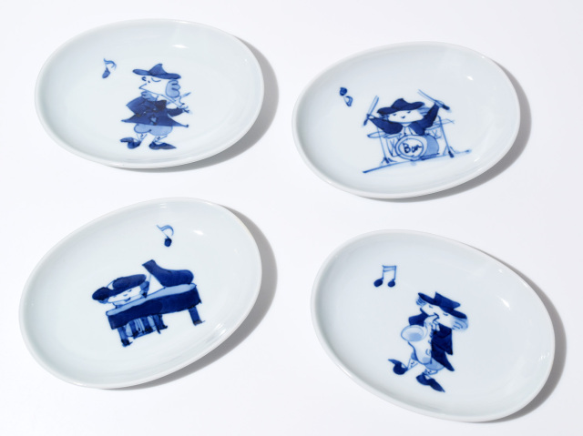 南蛮人音 小判皿 No2セット 