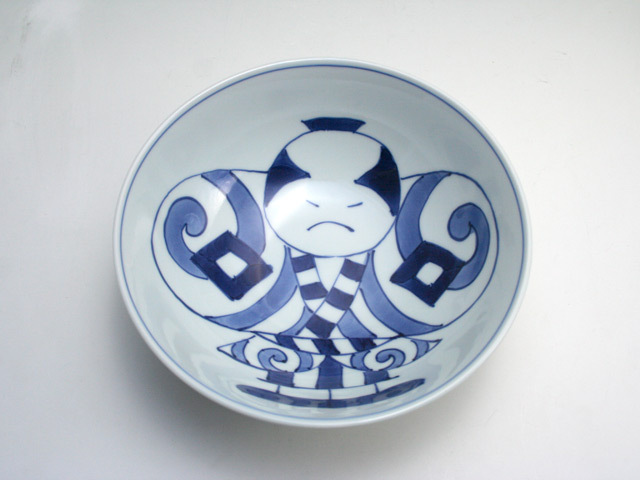 有田焼 青花 奴だこ６.５寸中華丼