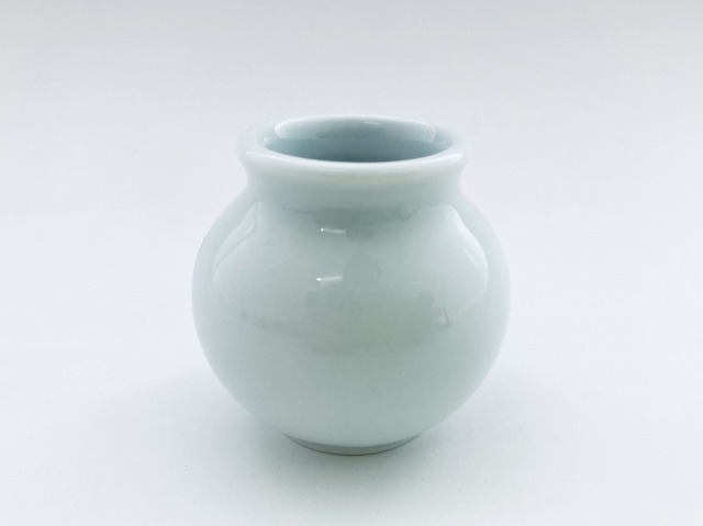 ぶどう豆一輪挿し しん窯青花
