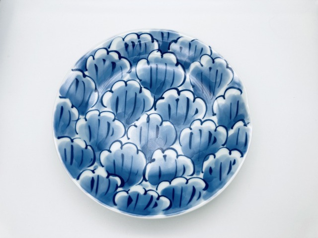牡丹一方押皿 しん窯青花 限定商品