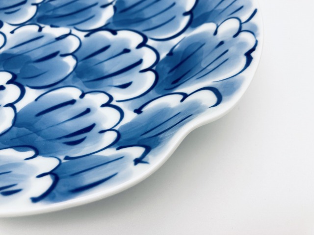 牡丹一方押皿 しん窯青花 限定商品