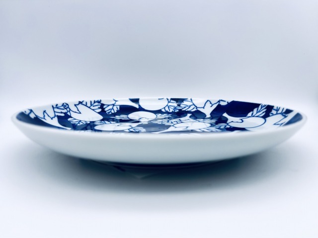 濃茄子皿21cm