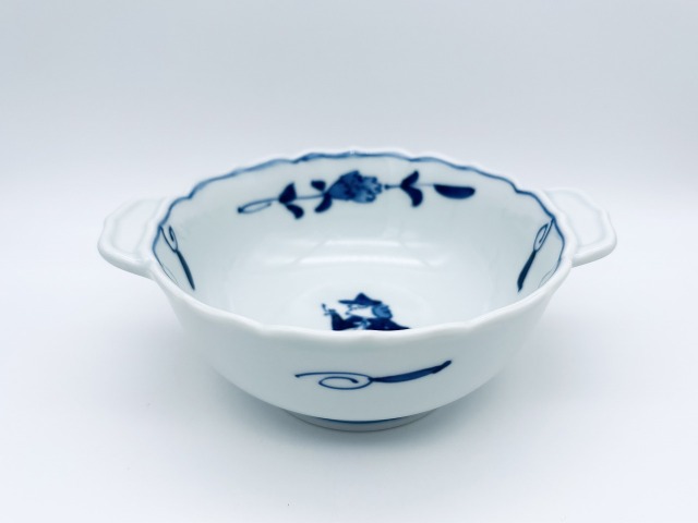大航海 新耳付スープ碗 しん窯青花