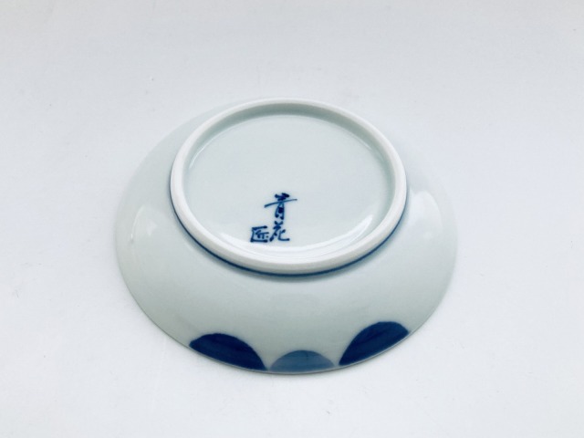 中国　道光年製銘　青花　人物文　小皿　五客　D　R3562 王地山陶器所】青白磁 牡丹文小皿 – g KEYAKIZAKA