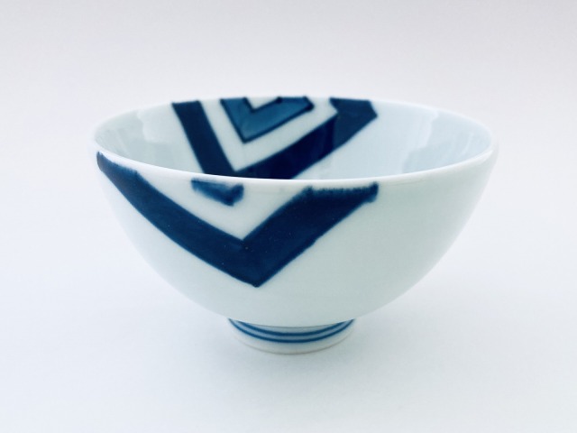 有田焼 青花 丸茶わん M EDO