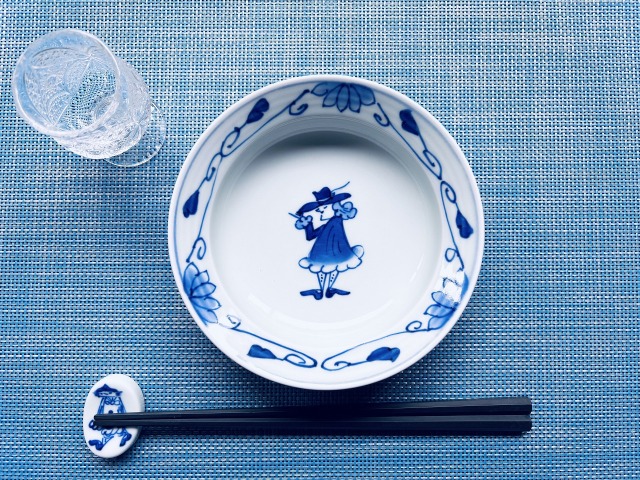 渕唐草さすらい異人 ラクタク鉢しん窯青花　限定商品