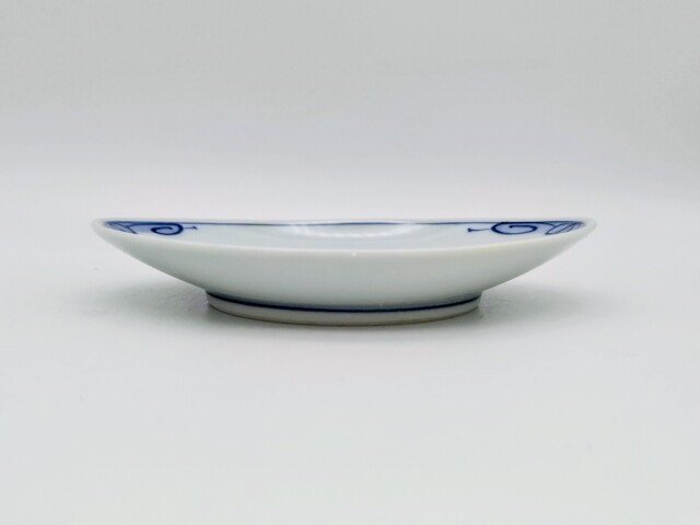 オランダ船舟型小皿 しん窯 青花