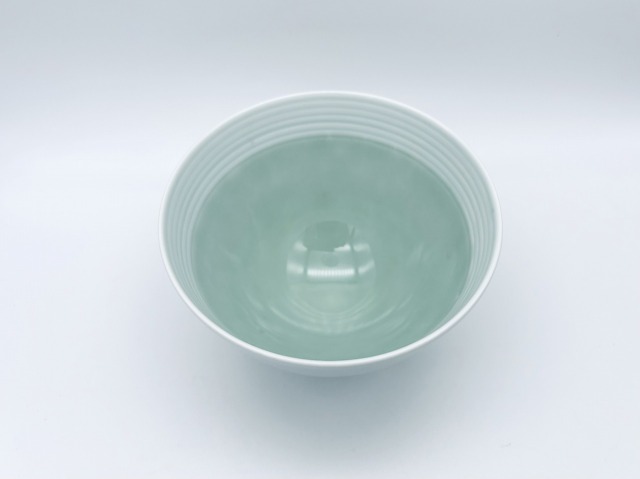 渕しのぎ掛け分け青磁碗(小) しん窯青花匠 限定商品