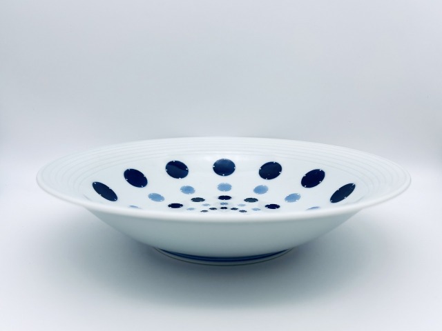渕しのぎ水玉鉢 しん窯青花匠 限定商品