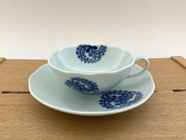 青花湯碗！ 蓋碗（蓋付き湯のみ）青花三才蝶恋花 : 中国貿易公司ctcオンライン