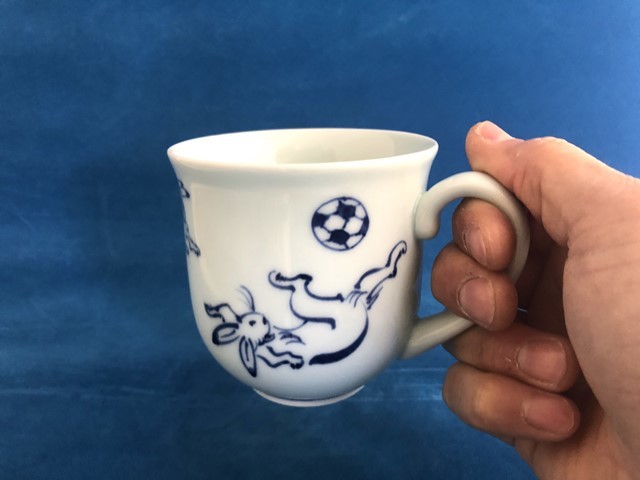 GIGAサッカー マグカップ しん窯 青花