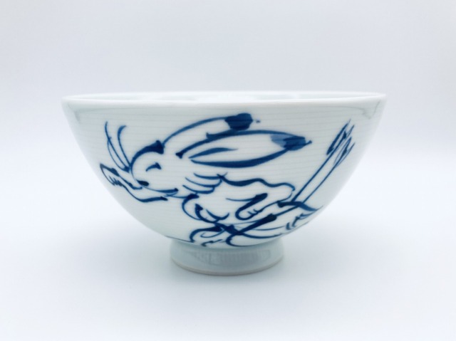 GIGA（弓矢）線段3.8飯碗 しん窯 青花 限定商品