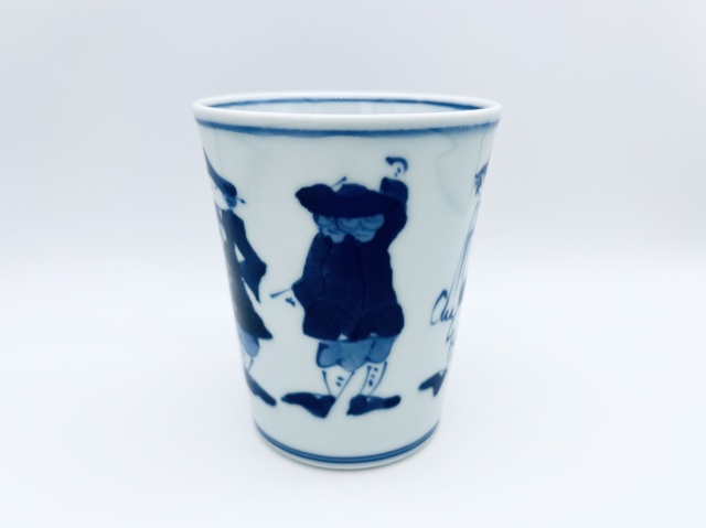 五人異人ミルクカップ しん窯 青花