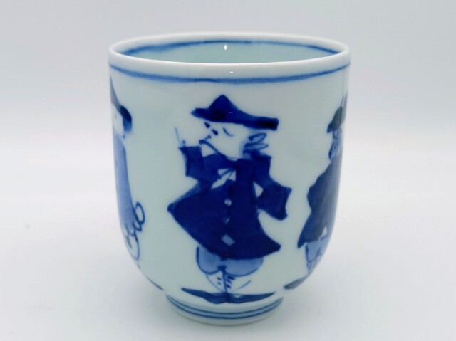 五人異人小湯呑 しん窯 青花