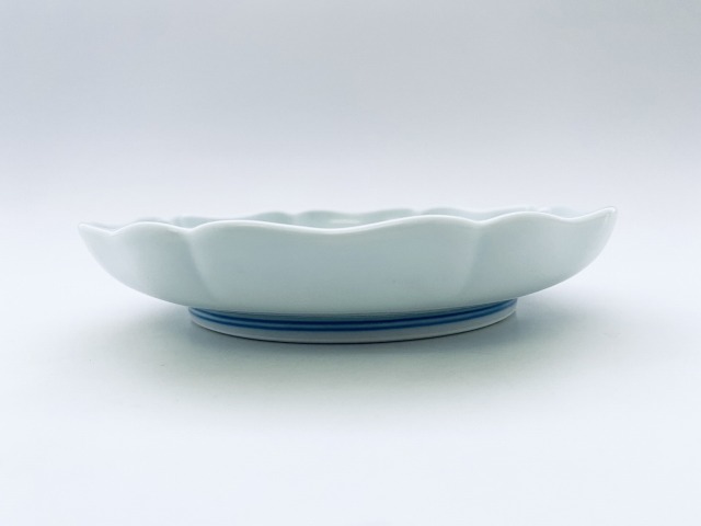 クラシックシリーズ 紅毛青花八方割５寸皿