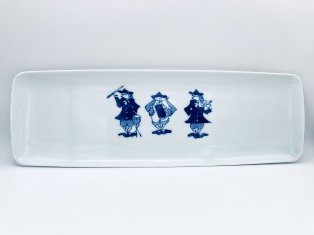 ハーモニー 長角皿 しん窯 青花