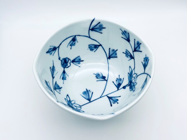 花唐草四角丼(中)