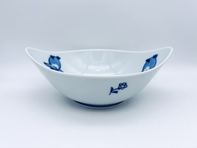 ペンギン舟型中鉢(大) しん窯青花 限定商品