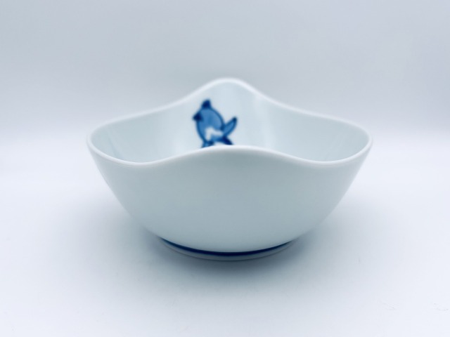 ペンギン舟型中鉢(大) しん窯青花 限定商品