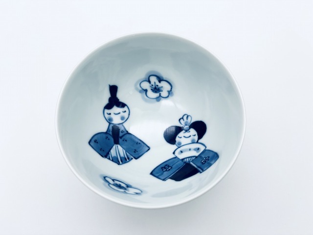 ひな人形35丸飯碗