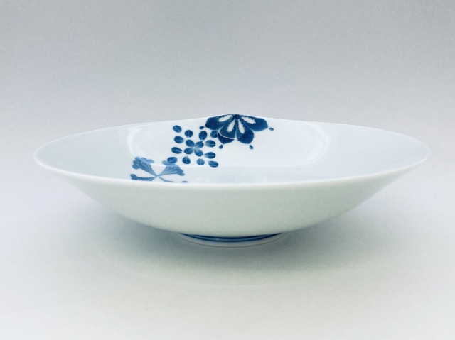 花小文つなぎ一方押し鉢 しん窯青花匠限定商品