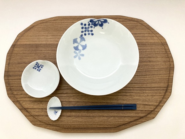 花小文つなぎ一方押し鉢 しん窯青花匠限定商品