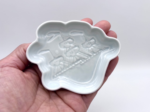 帆船 刻の小皿