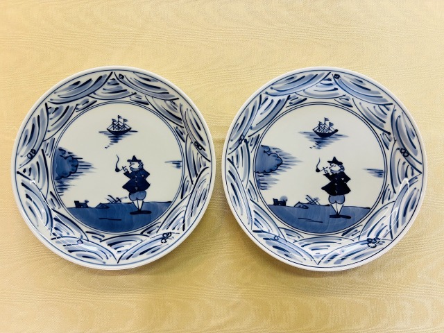 新品　しん窯青花　有田焼　プレート5枚セット しん窯青花 組み合わせを楽しむ小皿 5枚セット【絵柄はおまかせ
