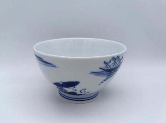 異人づくし　入れ子碗　小　しん窯青花　限定商品
