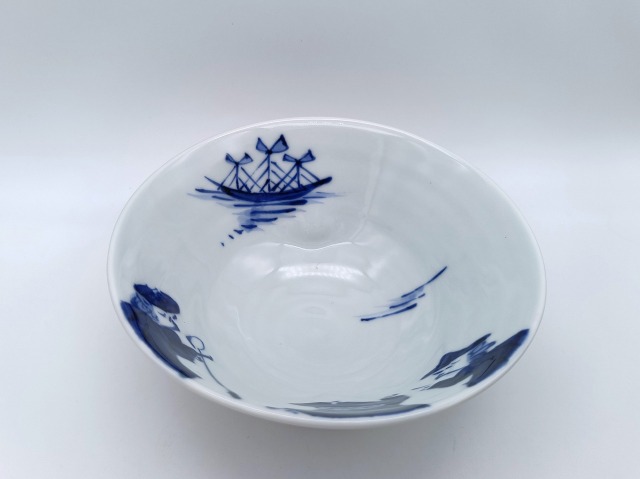 異人群　二方押小鉢　しん窯青花　限定商品