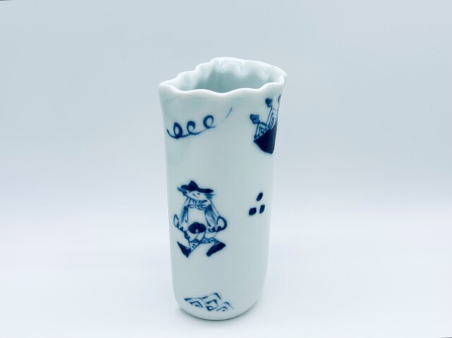 異人輪花壁掛け花瓶(小)
