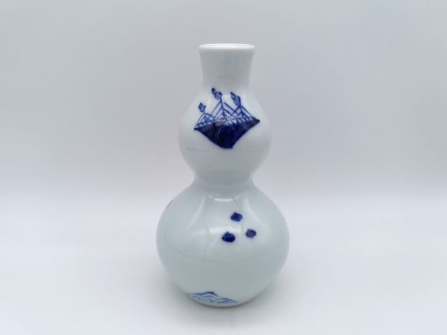 異人づくし　ひさご型徳利　しん窯青花　限定商品
