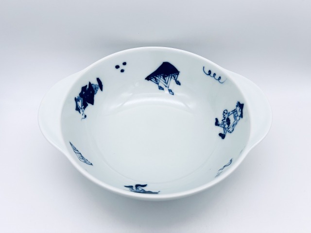 mo異人づくし耳付丼(小)  しん窯 青花