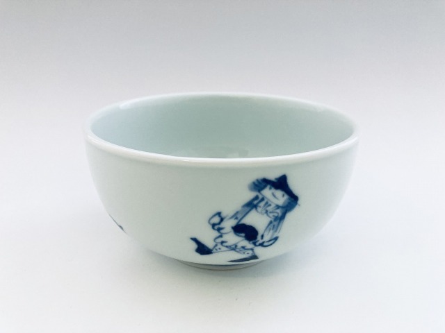 異人づくし玉渕4寸丼 しん窯青花