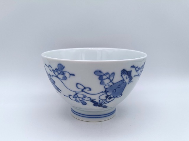 唐草異人　入れ子碗　小　しん窯青花　限定商品